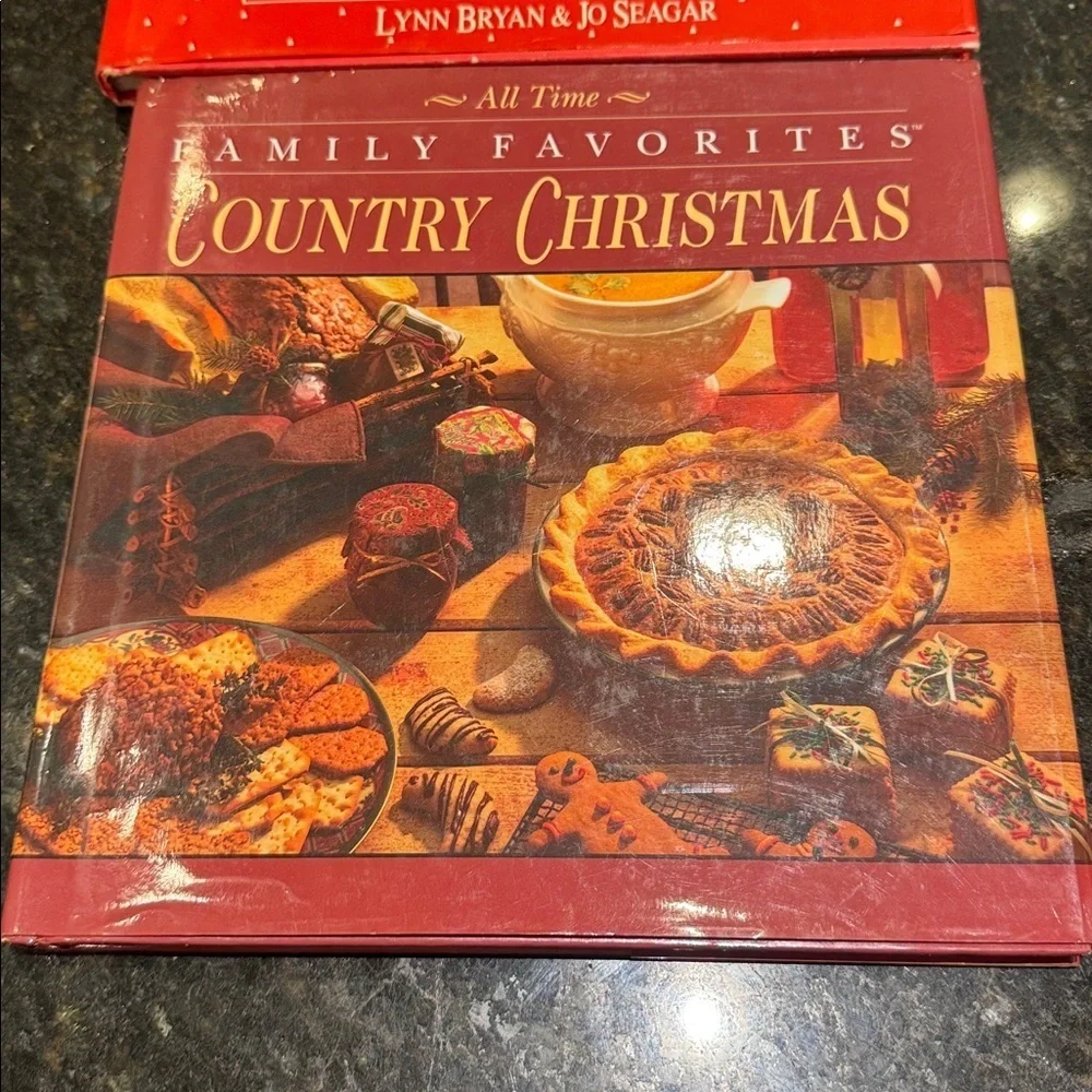 Vintage Country Christmas Cookbook and Christmas Heirloom Book